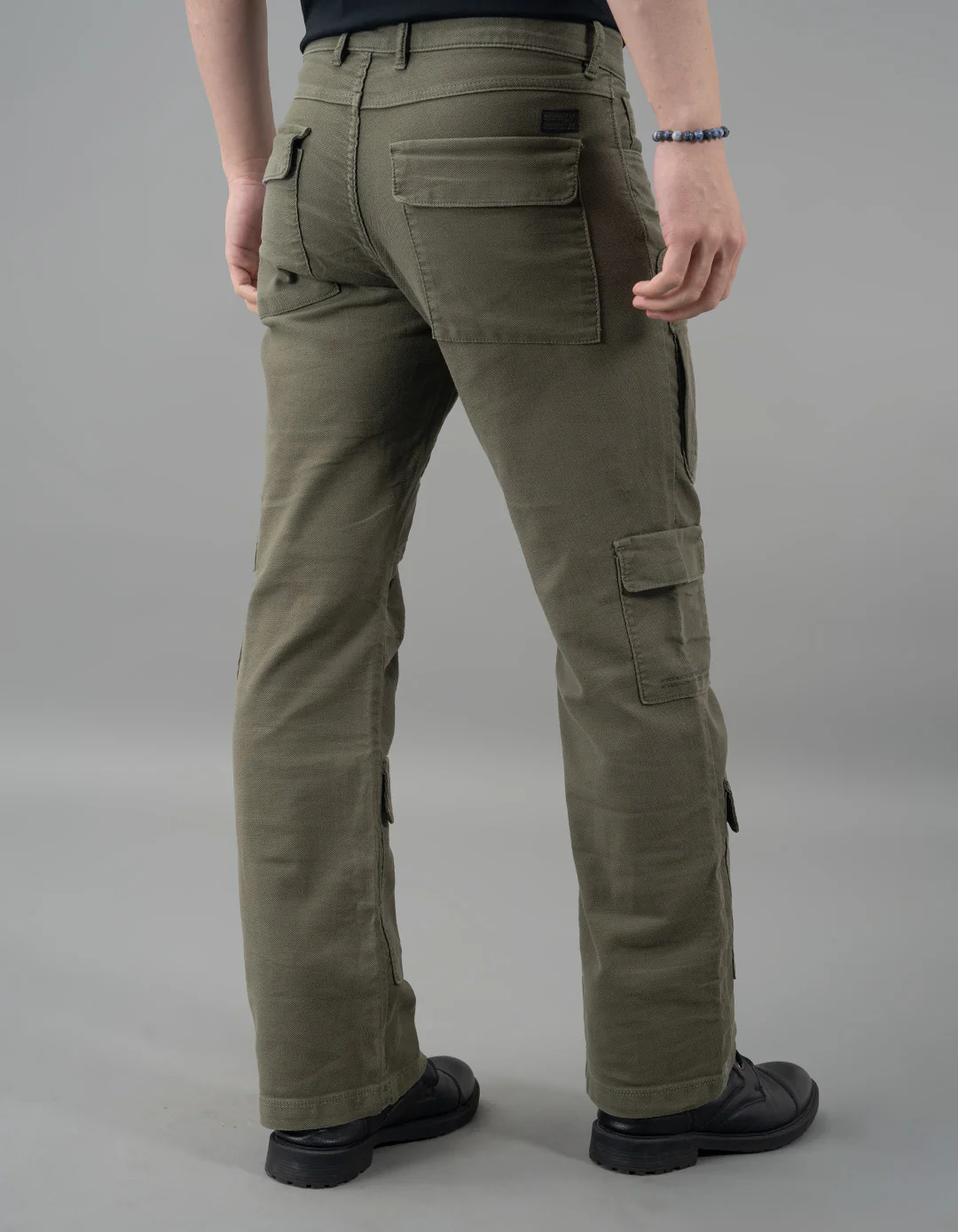Olive Loose Fit Cargo Pant - Image 3