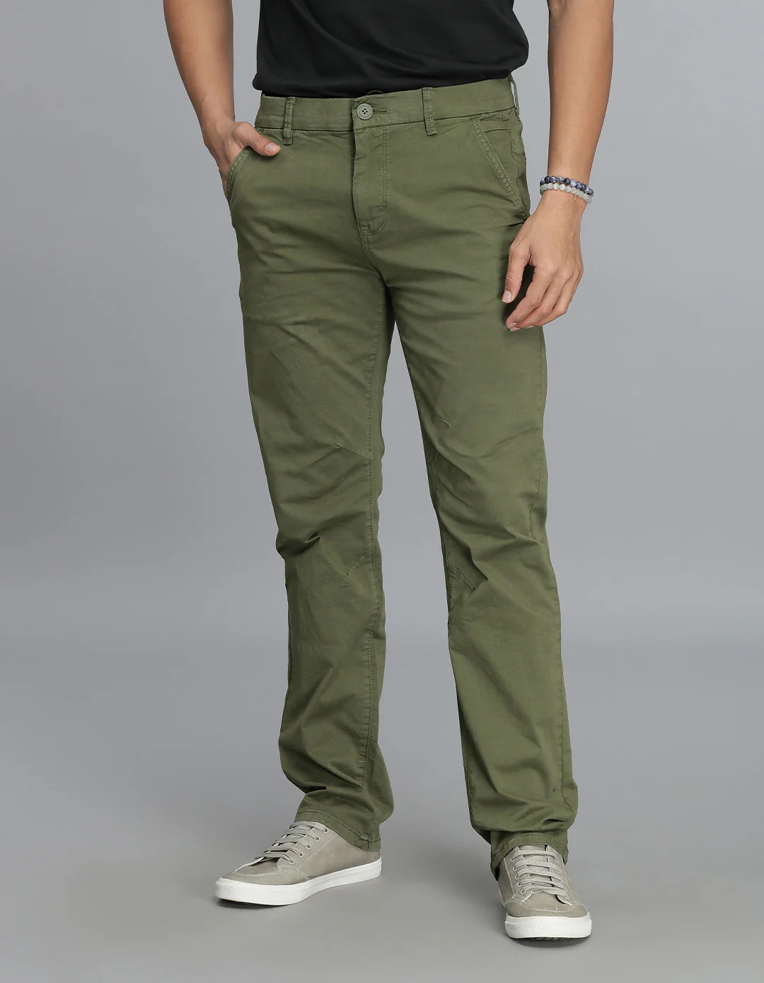 Olive Regular Fit Cargo Pant