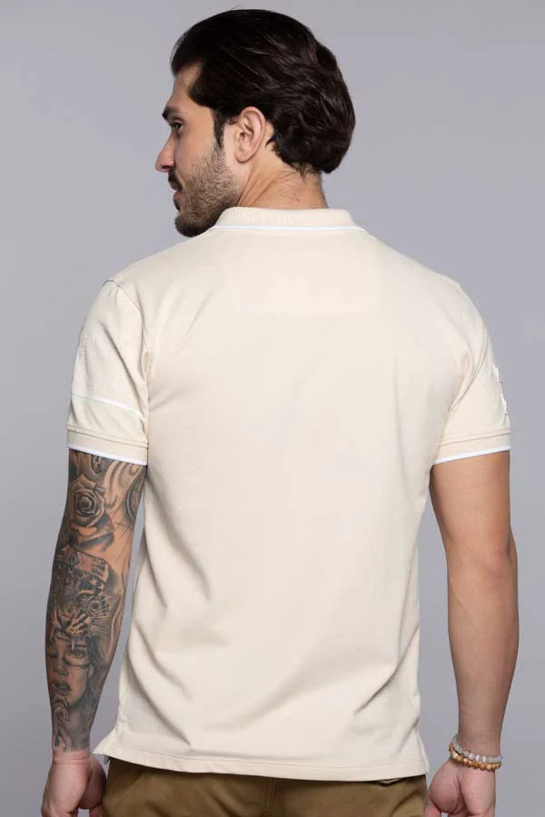 Parchmant Half Sleeves Pique Polo Tee - Image 5