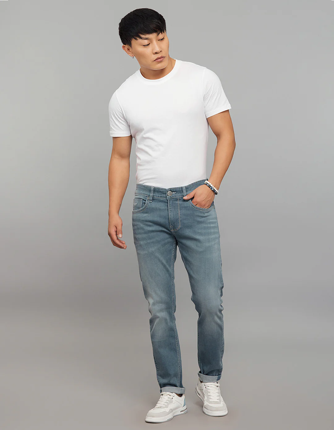 Petrol 5 Pocket Low-Rise Tapered Ankle Length Stretch Jeans - Image 2
