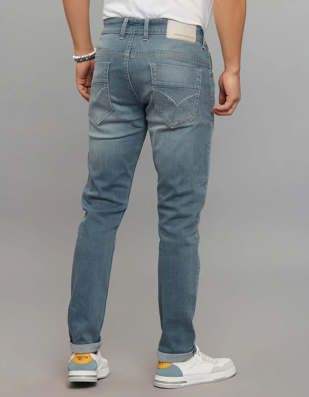 Petrol 5 Pocket Low-Rise Tapered Ankle Length Stretch Jeans - Image 4