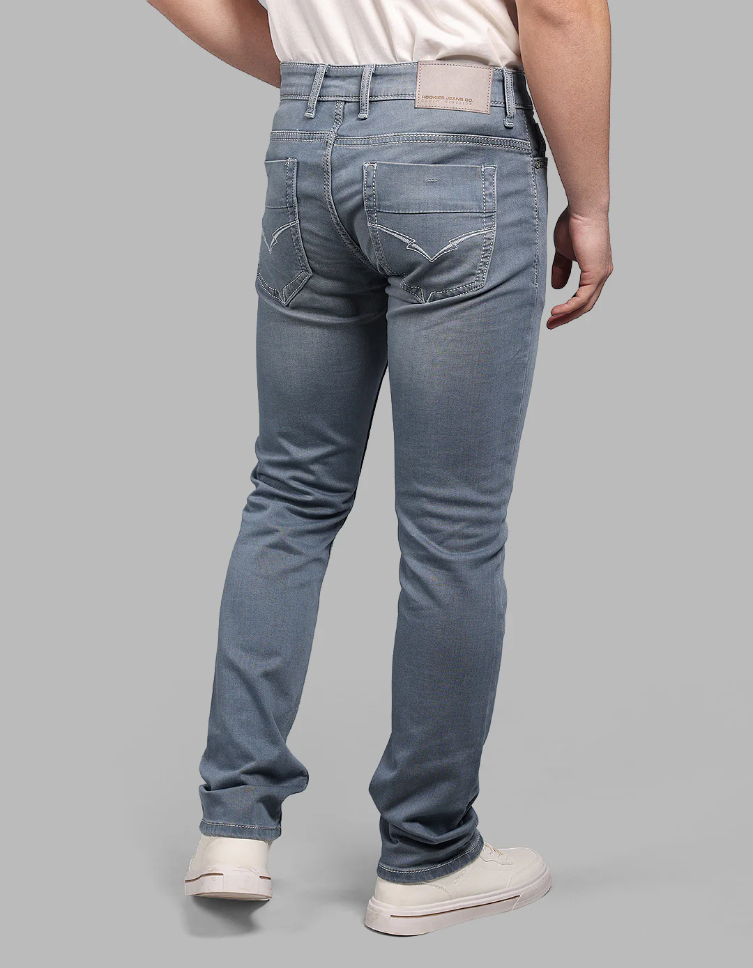 Petrol 5 Pocket Mid-Rise Slim Straight Fit Stretch Jeans - Image 6