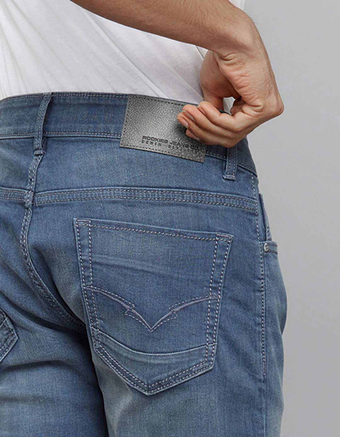 Petrol 5 Pocket Mid-Rise Slim Straight Fit Stretch Jeans - Image 6