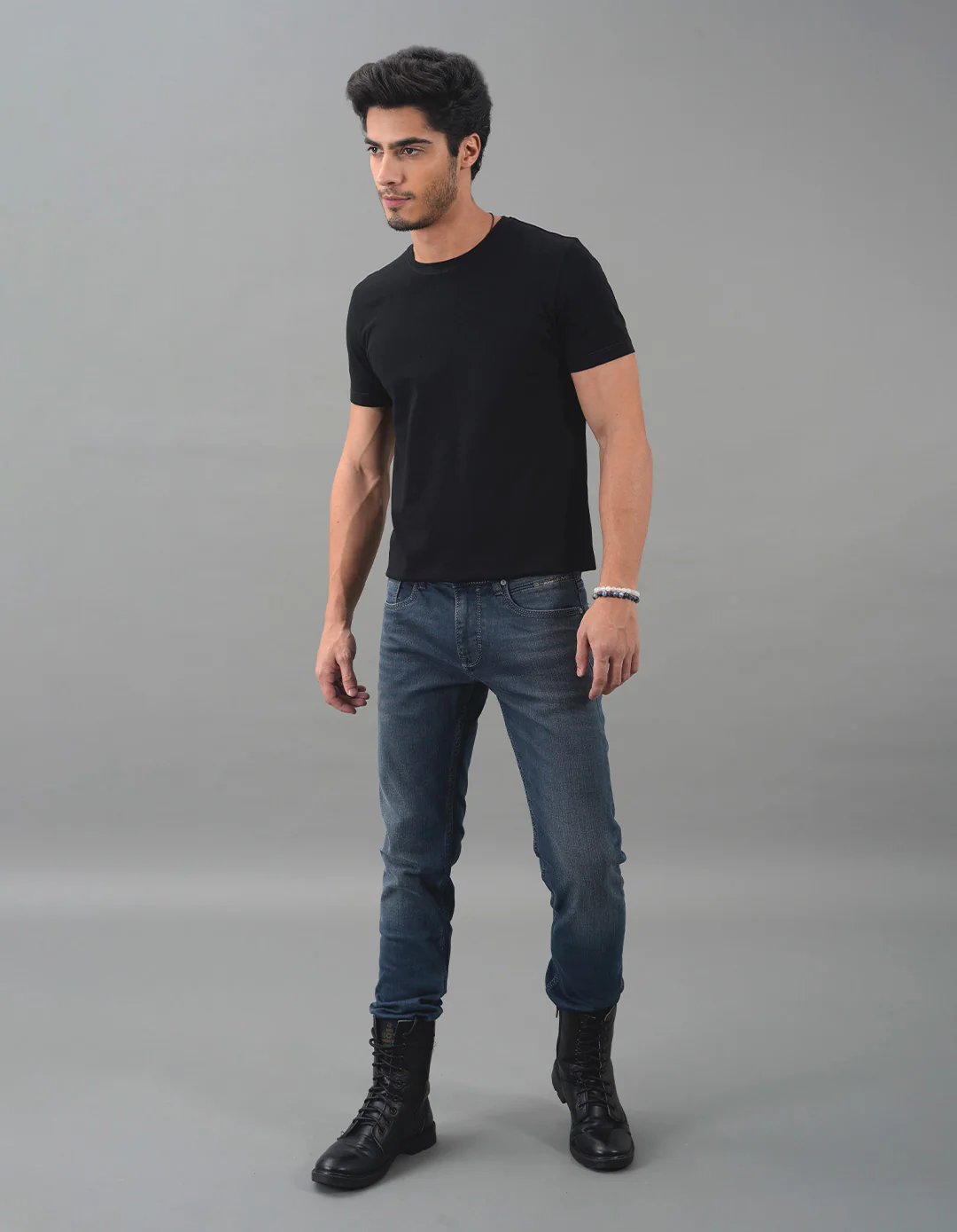 Petrol 5 Pocket Mid-Rise Slim Straight Fit Jeans - Image 2