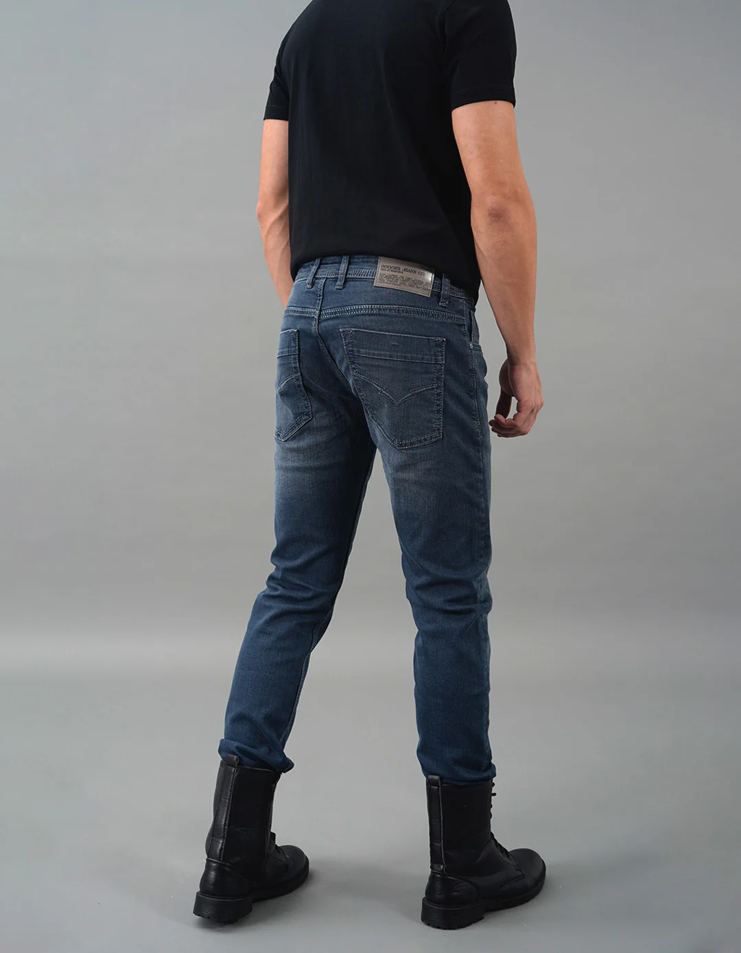 Petrol 5 Pocket Mid-Rise Slim Straight Fit Jeans - Image 5