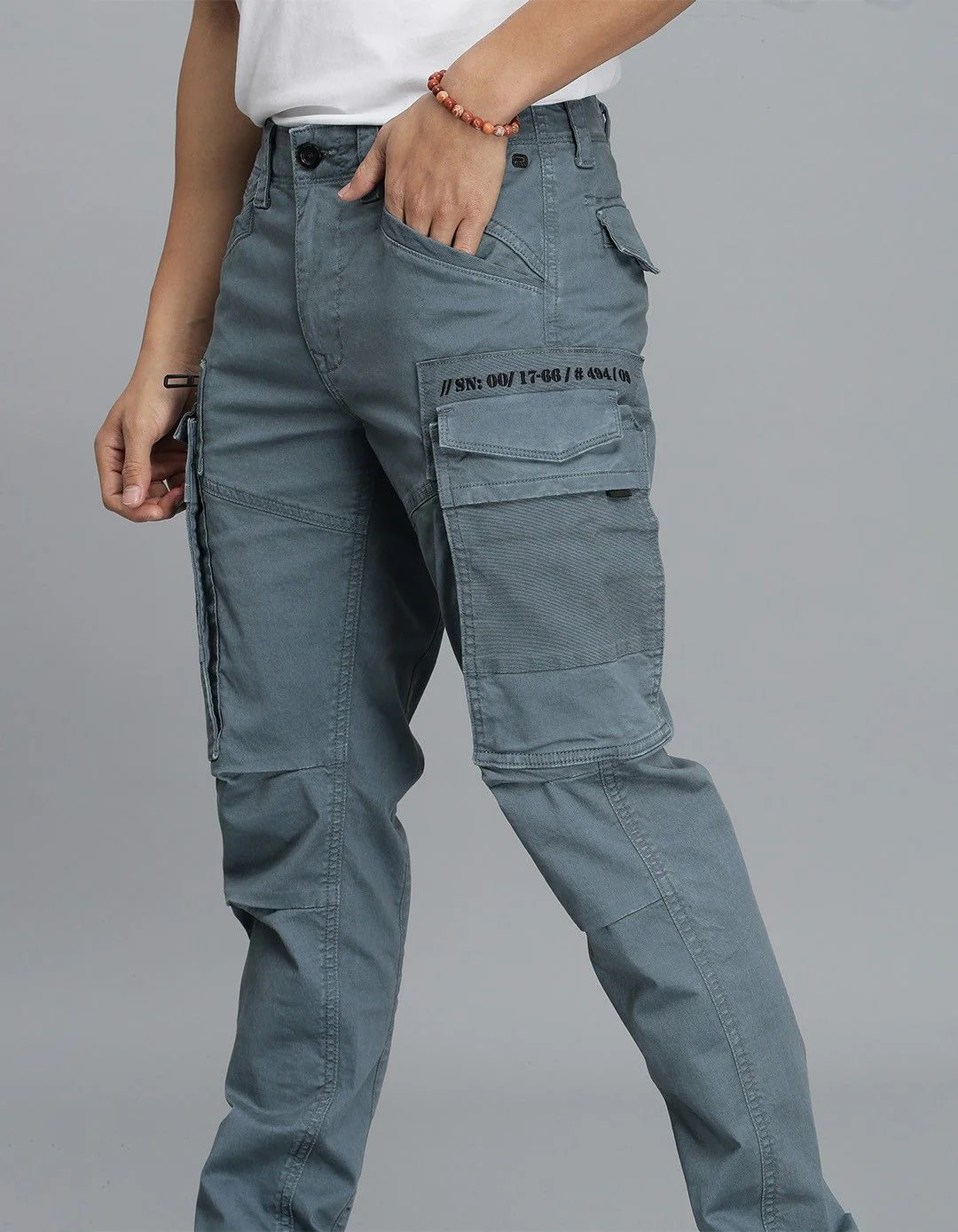 Petrol Regular Fit Cargo Pant - Image 6