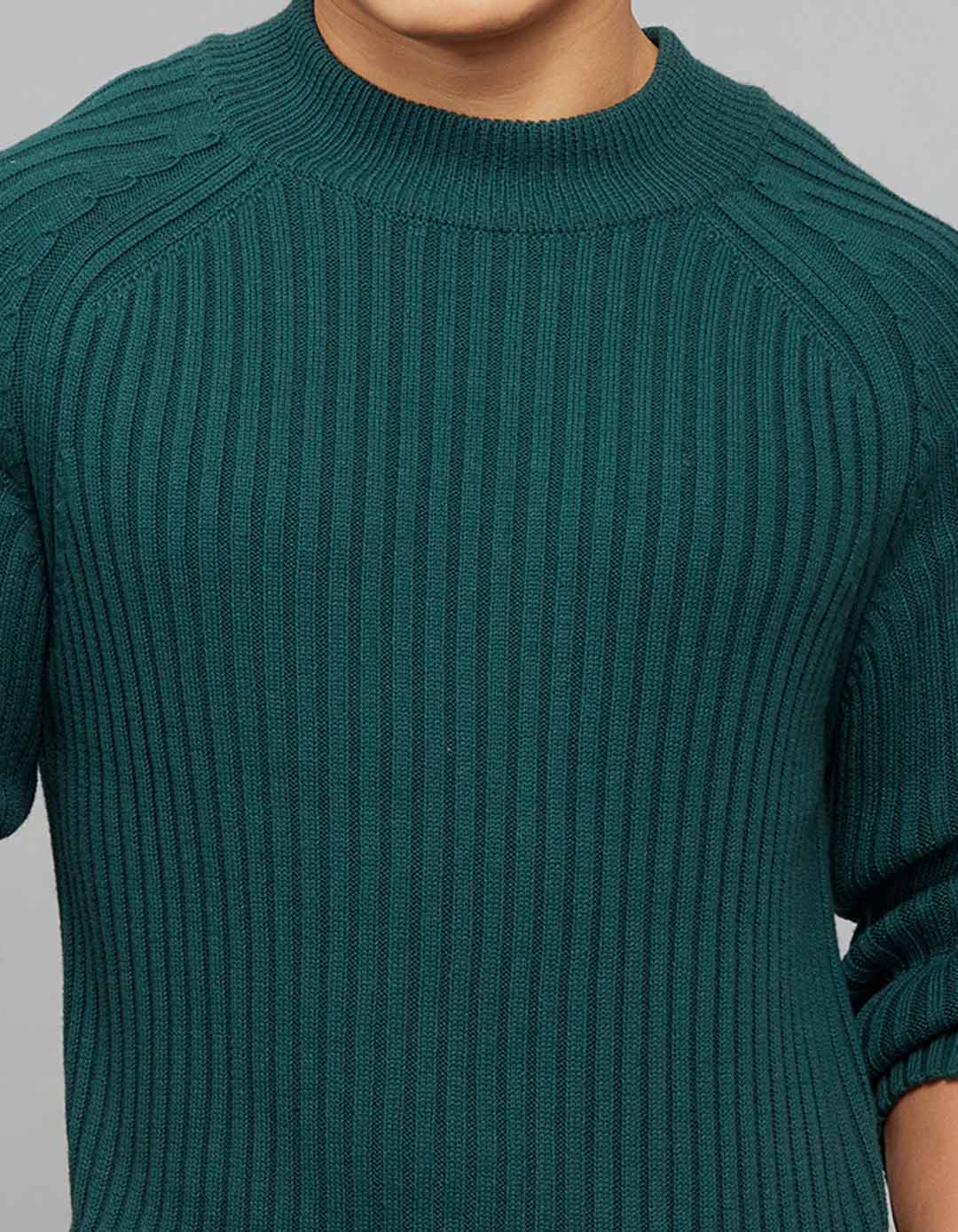 Sea Moss High Neck Full Sleeves Flatknit - Image 5