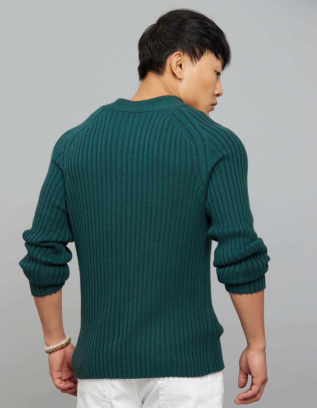 Sea Moss High Neck Full Sleeves Flatknit - Image 6