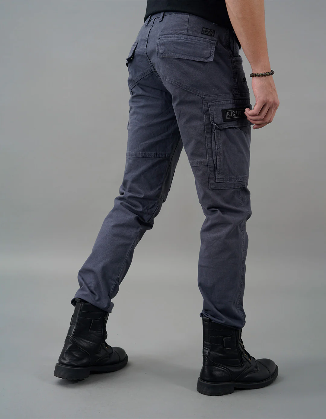 Slate Grey Regular Fit Cargo Pant - Image 6