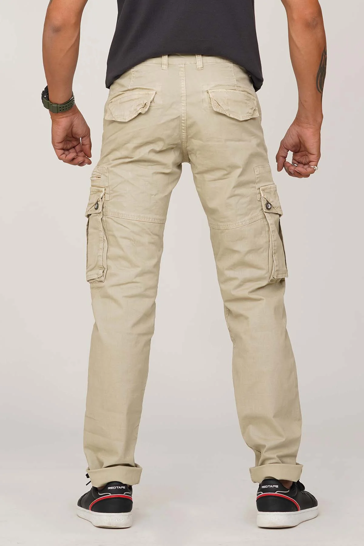 Stone Regular Fit Cargo Pant - Image 4