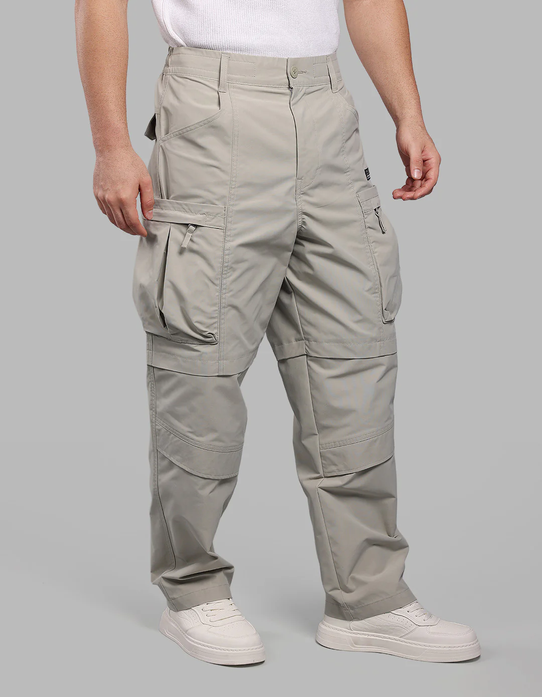 Stone Balloon Fit Cargo Pants - Image 5
