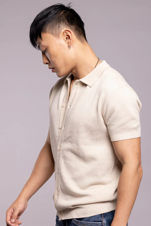 Stone Flatknit Shirt - Image 3