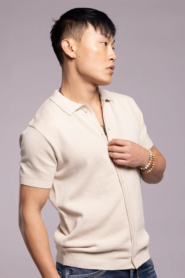 Stone Flatknit Shirt - Image 5