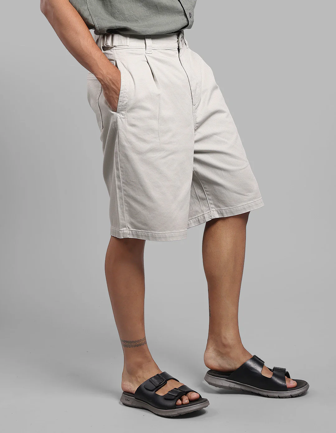 Stone Loose Fit Cotton Short - Image 4