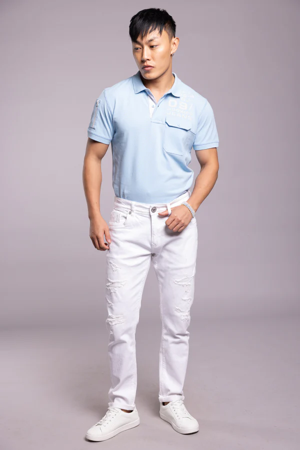 White 5 Pocket Low-Rise Ankle Length Jeans - Image 2
