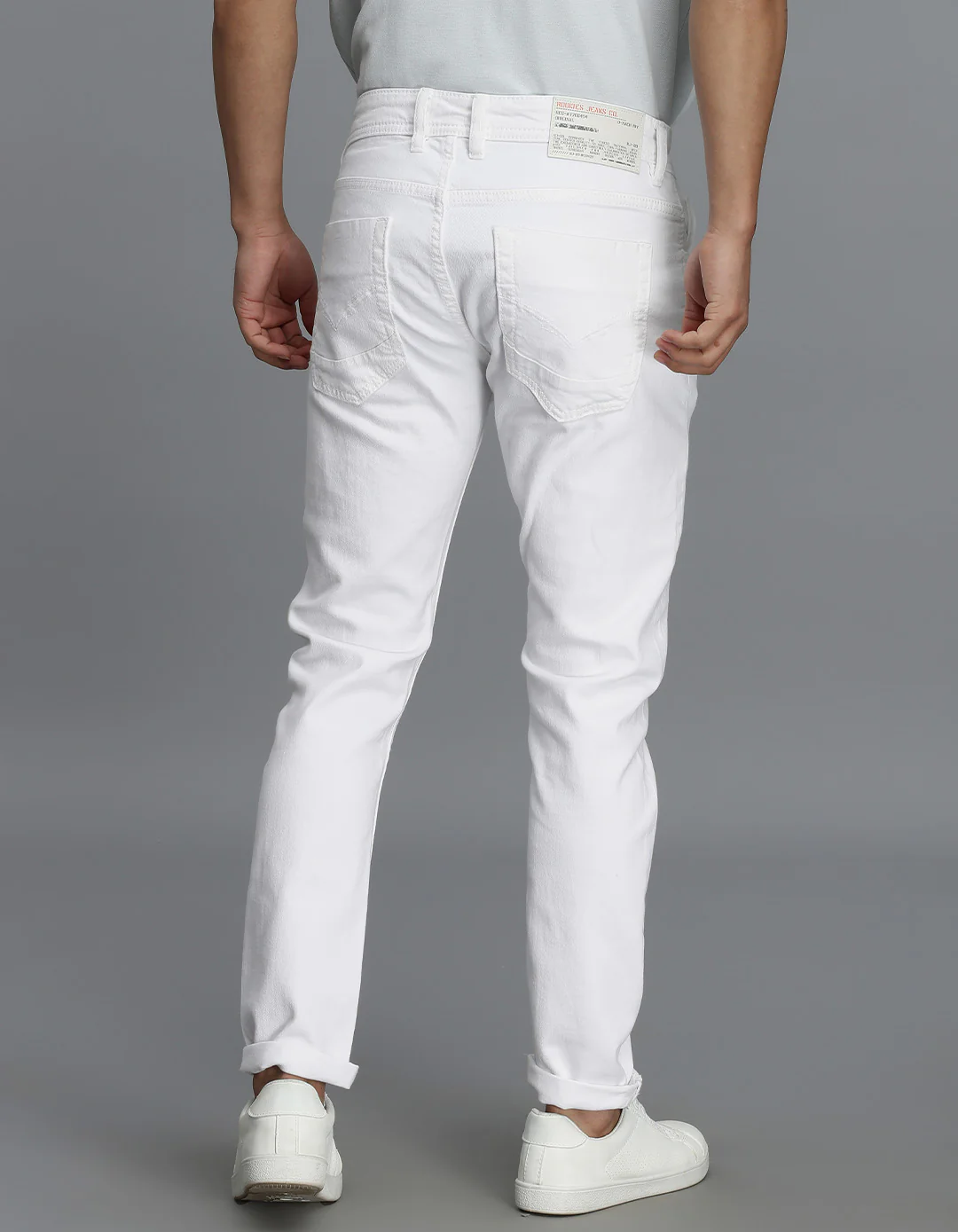 White 5 Pocket Low-Rise Ankle Length jeans - Image 5