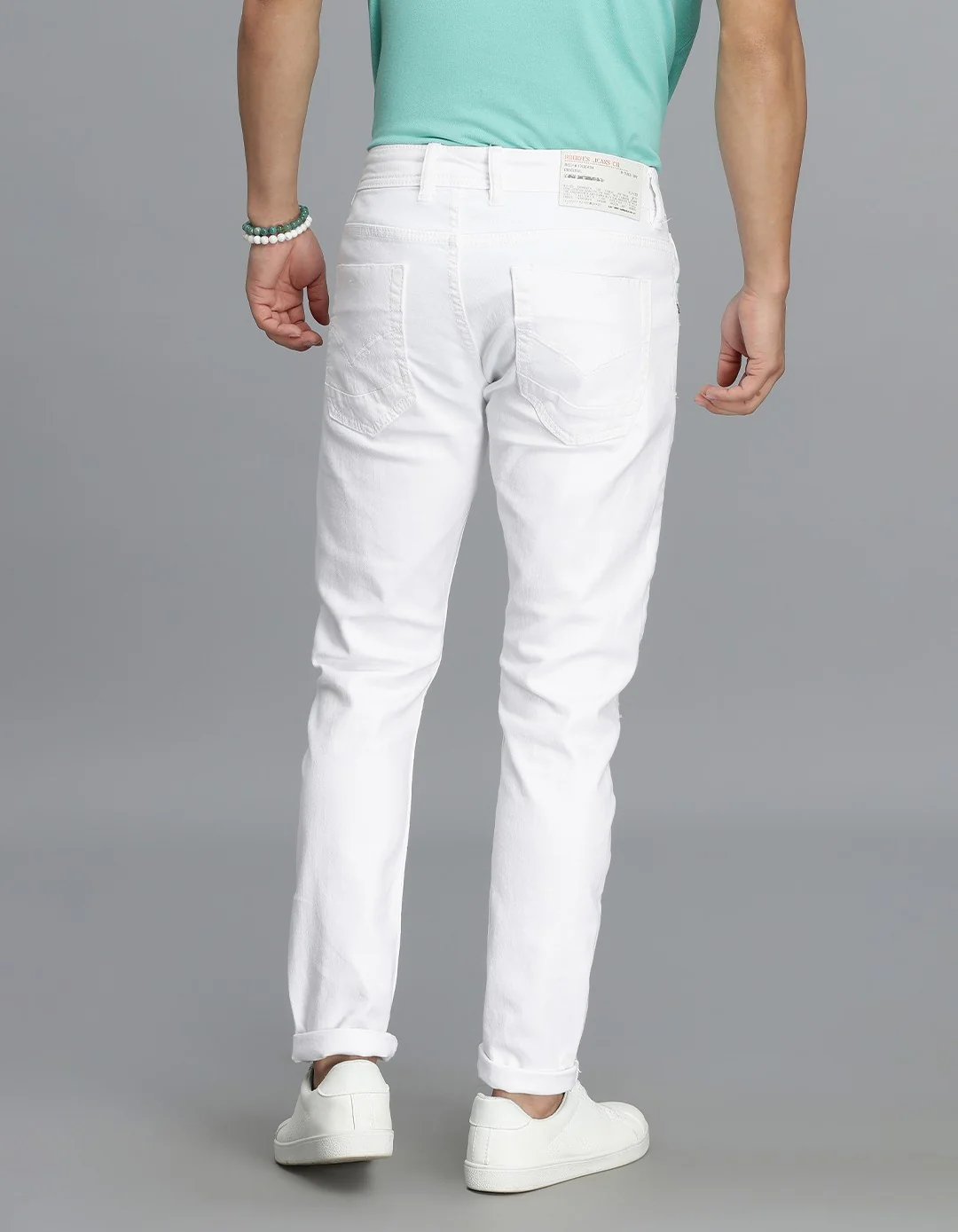 White 5 Pocket Low-Rise Ankle Length jeans - Image 5